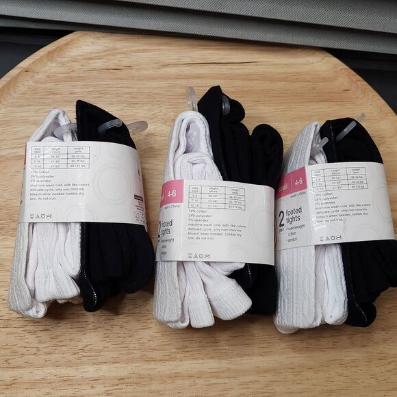 Girls Footed Tights & Slipper Socks Bundle – Size Small 4-6 | NWT - Picture 2 of 7